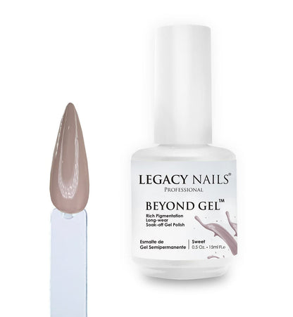 Professional Beyond Gel Soak-Off Nail Gel Polish Full Coverage Highly Pigmented Gel Nail Polish (BEYOND GEL - BEIGE 1/2 OZ)