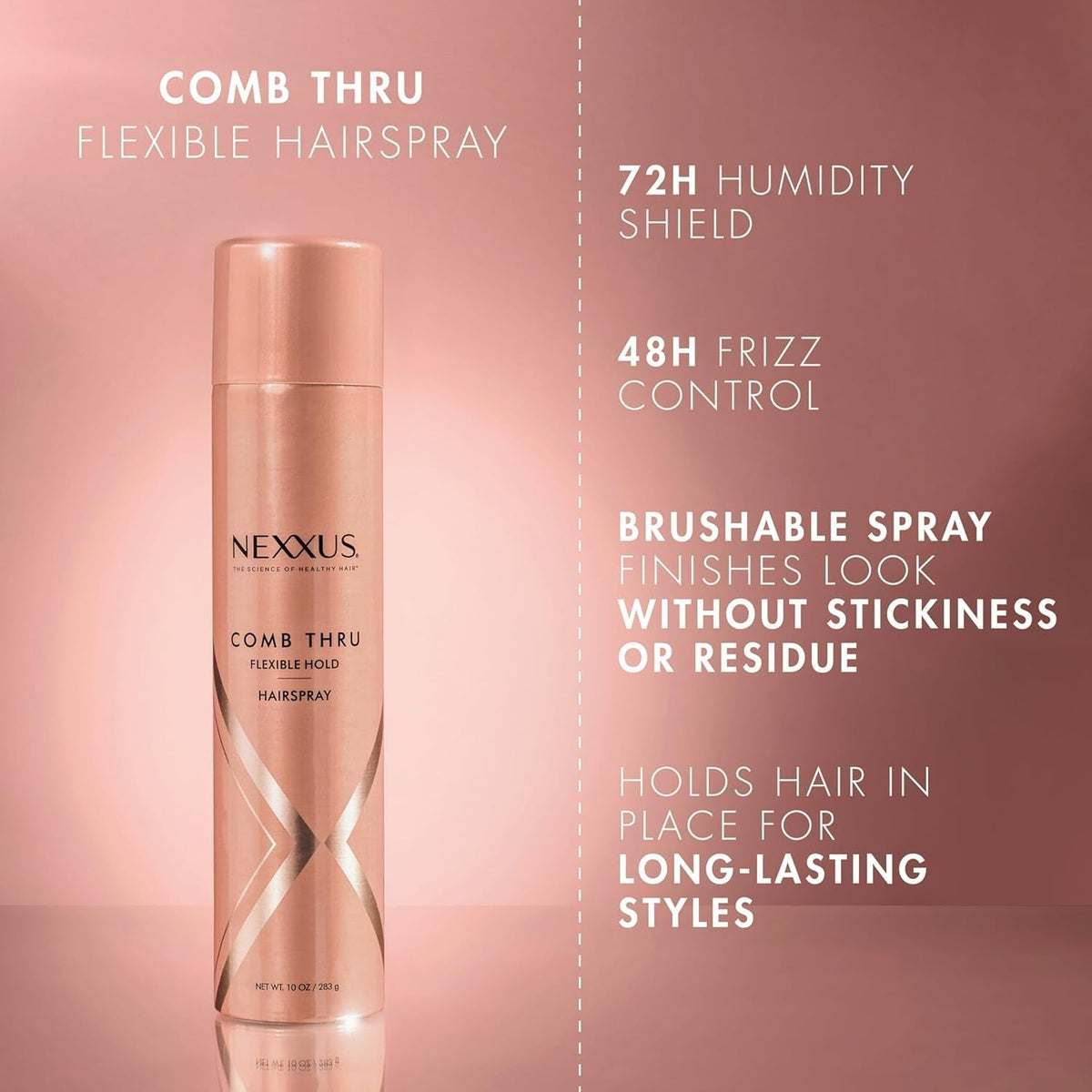 Flexible Hold Hairspray Comb Thru for a Lightweight, Brushable Hold, with Styleprotect Technology 10 Oz
