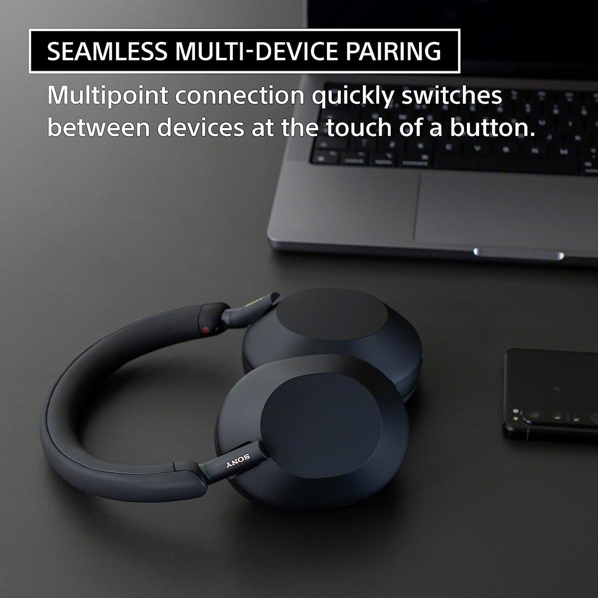 WH-1000XM5 the Best Wireless Noise Canceling Headphones, Auto NC Optimizer, 30-Hour Battery, Alexa Voice Control, Midnight Blue