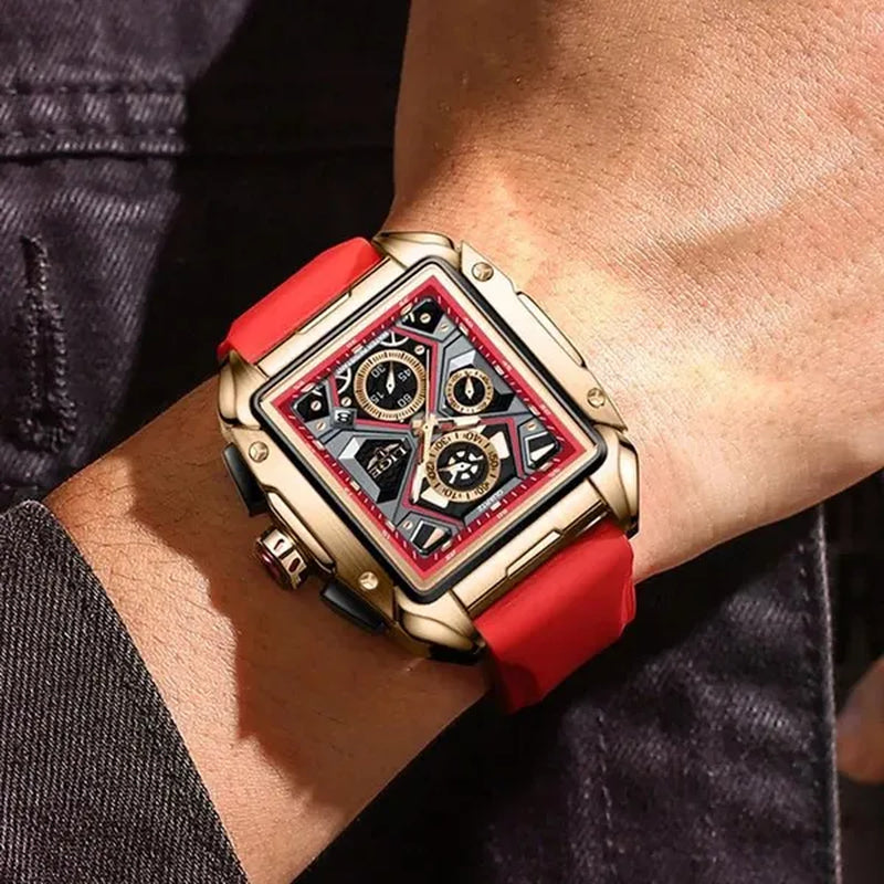 LIGE Big Dial Mens Watches Top Luxury Brand Sport Waterproof Watch Men Chronograph Quartz Clock Automatic Date WristWatches