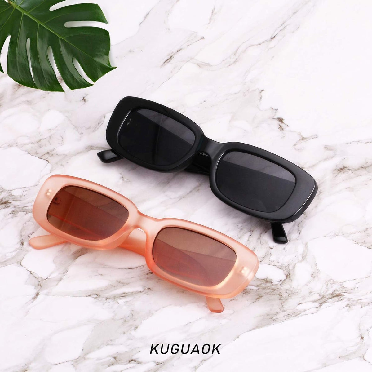 Retro Rectangle Sunglasses Women and Men Vintage Small Square Sun Glasses UV Protection Glasse