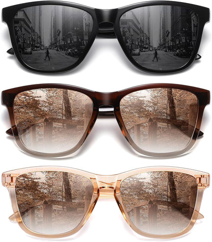 Polarized Sunglasses for Women Men Trendy Classic Retro Designer Style Fashion UV400 Protection