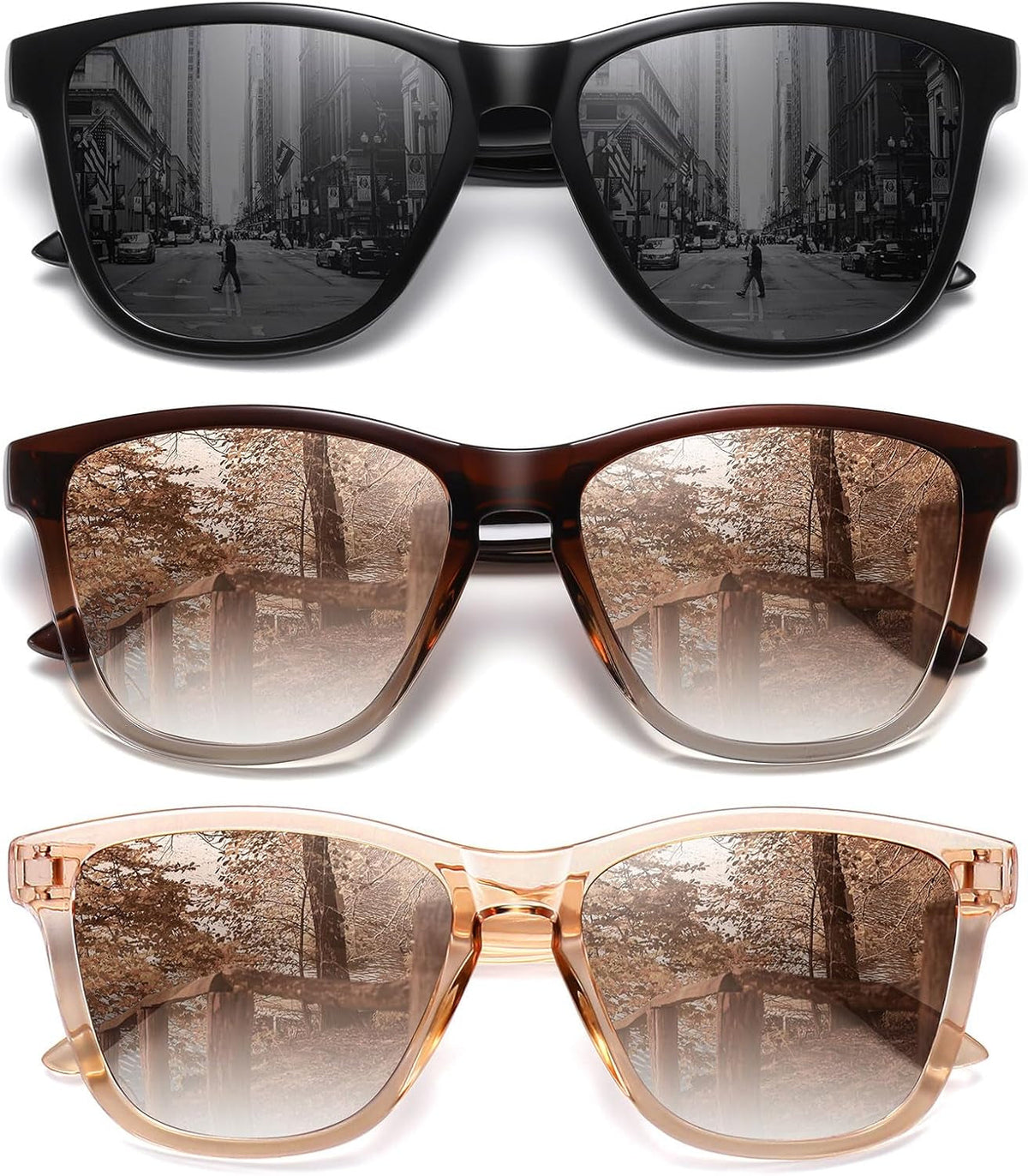 Polarized Sunglasses for Women Men Trendy Classic Retro Designer Style Fashion UV400 Protection