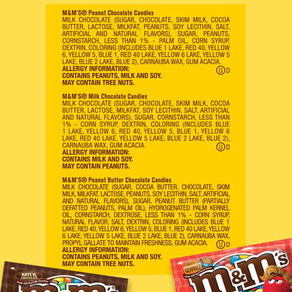 Milk Chocolate Candy, Variety Pack, Full Size, Pack of 18 Bulk Candy Chocolate