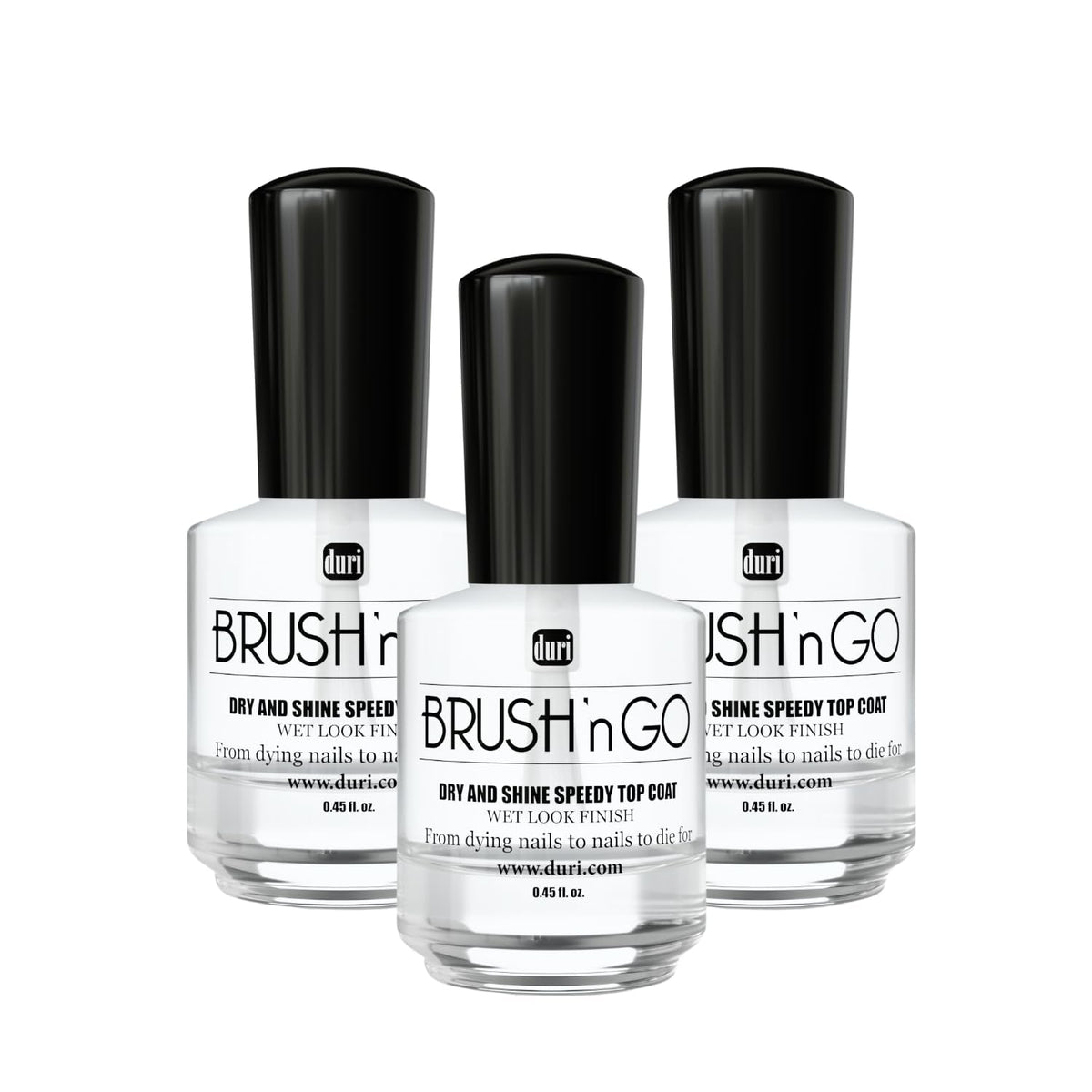 Brush'n Go Dry and Shine Speedy Top Coat, Fast Dry Top Coat Nail Polish - 0.45 fl.oz. (pack of 1)