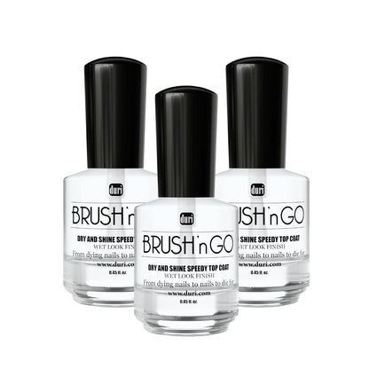 Brush'n Go Dry and Shine Speedy Top Coat, Fast Dry Top Coat Nail Polish - 0.45 fl.oz. (pack of 1)