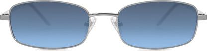 Small Y2k Narrow Rectangle Sunglasses Womens Mens Retro 80s 90s UV400 Sunnies SJ1187