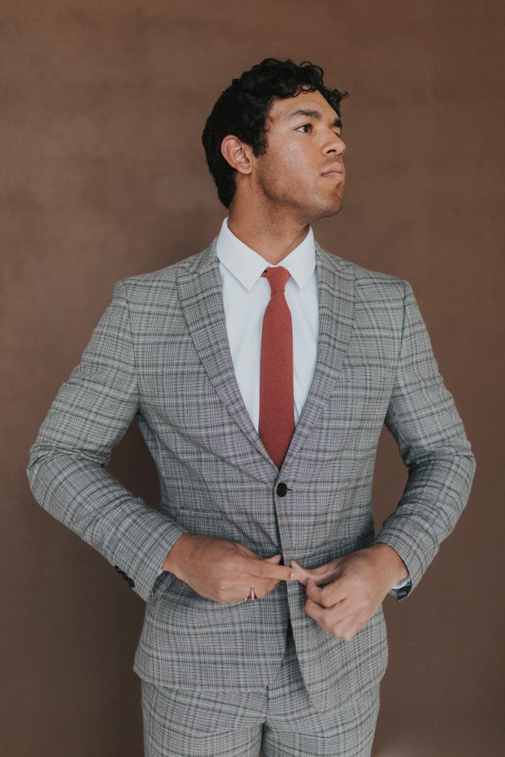 Men'S Skinny Tie, Cotton Wool Linen Necktie, Great for Weddings, Groom, Groomsmen, Missions, Dances, Gifts.