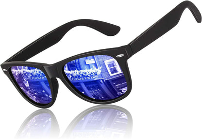 Polarized Sunglasses for Men Driving Sun glasses Shades 80's Retro Style Design Square