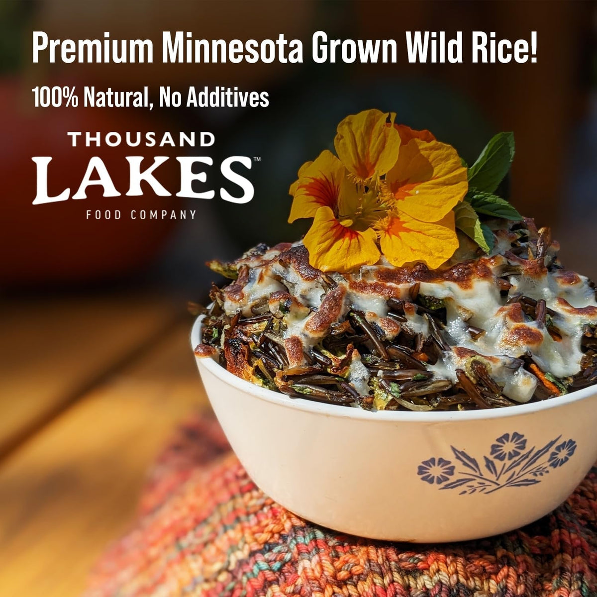 Minnesota Grown Wild Rice - 3 Pounds (48 Ounces) - Bulk Pouch | 100% Wild Rice | All Natural