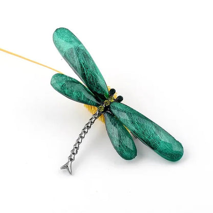 Color dragonfly brooch girl creative bag sweater pin brooches insect holiday gift