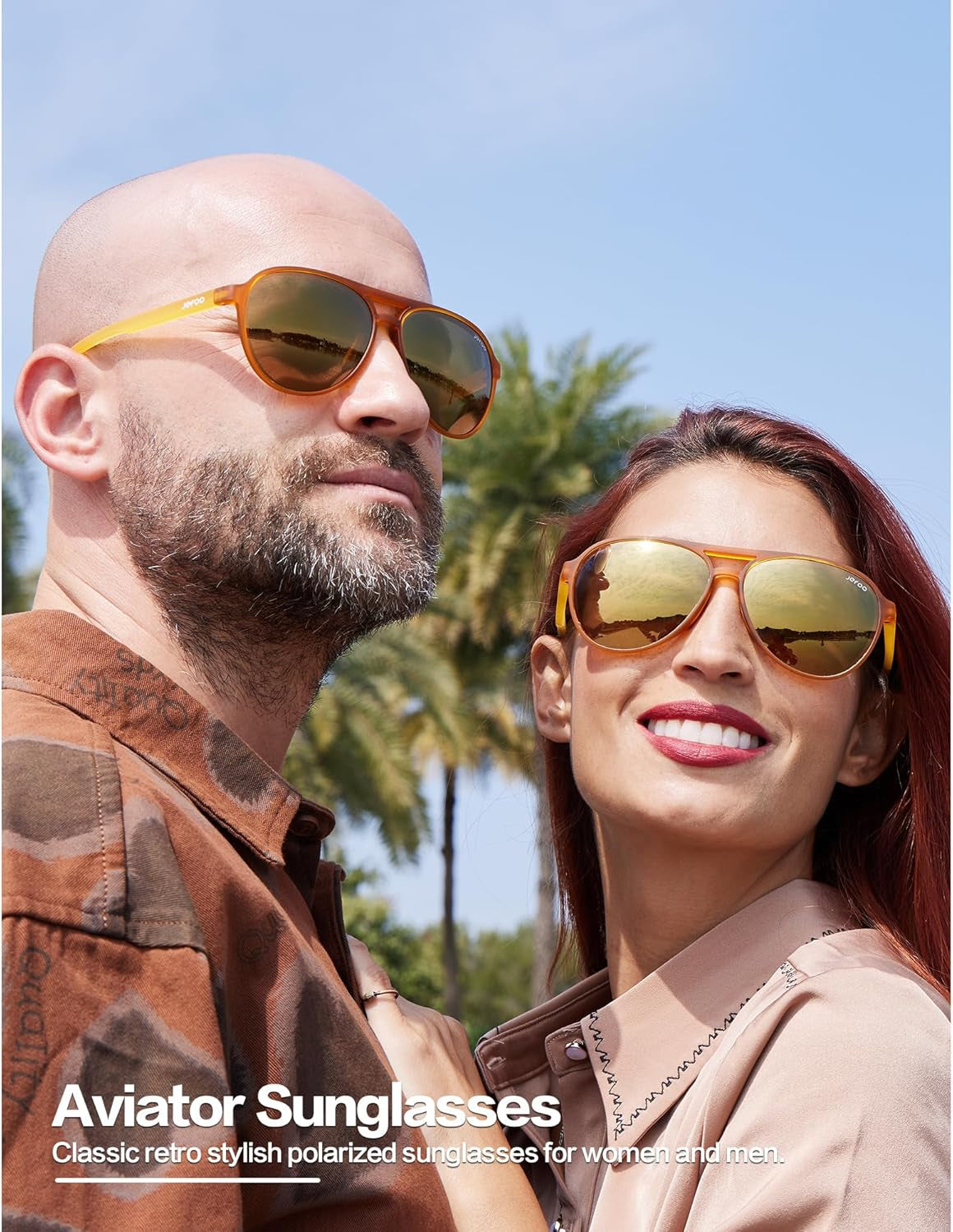 Polarized Aviator Sunglasses for Women Men Retro Trendy Sports Sunglasses for Outdoor UV400 Protection