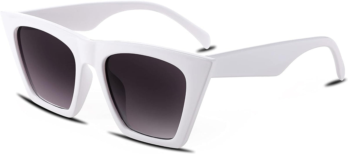 Vintage Square Cat Eye Sunglasses Women Trendy Cateye Sunglasses B2473