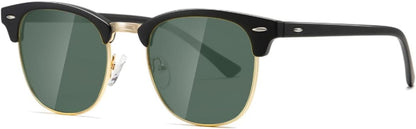 Polarized Sunglasses For Women And Men Semi Rimless Frame Retro Sun Glasses AE0369
