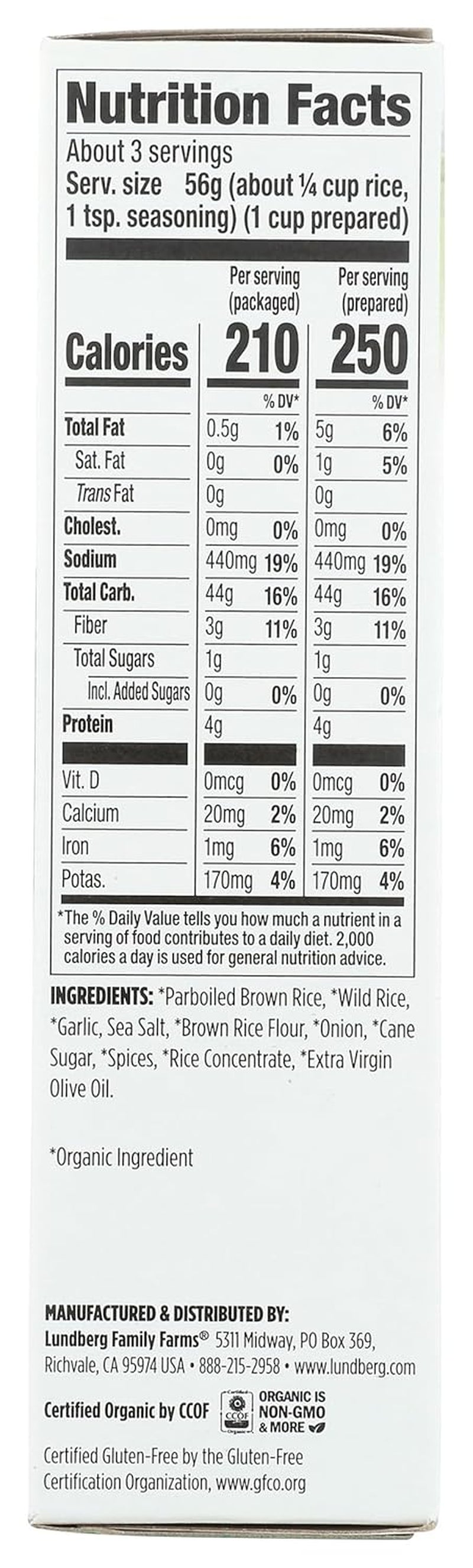 MIX RICE WG & WLD RICE GR 6 OZ