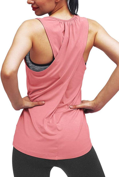 Workout Tops for Women Yoga Athletic Shirts Tank Tops Gym Summer Workout Clothes