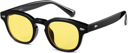 Unisex Vintage Retro Round Style Tinted Sunglasses For Men Women Fashion Circle Sun Glasses 46mm