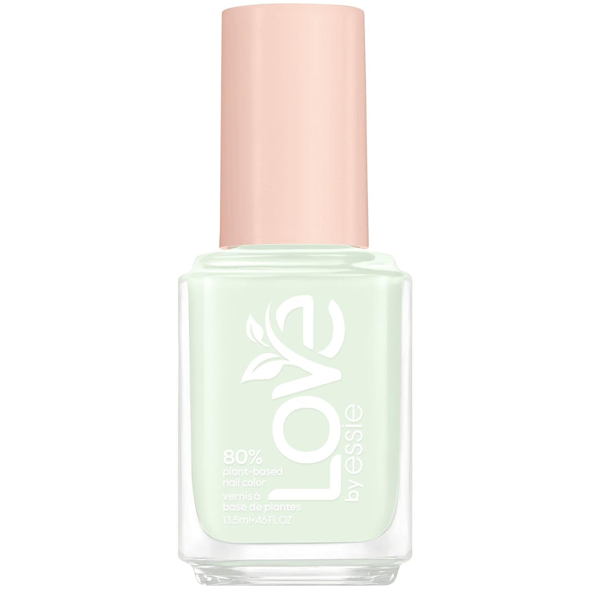 LOVE by  Nail Polish, 80% Plant-based, Salon-Quality, Vegan, White, Blessed Never Stressed, 0.46 Fl Oz