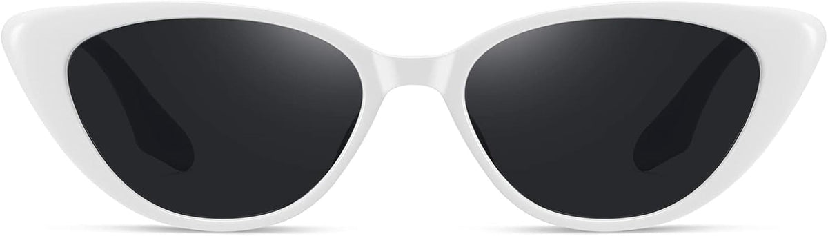 Retro Vintage Narrow Cat Eye Sunglasses for Women 90S Small Chic Style Trendy Sunnies UV400 Protection FZN7514