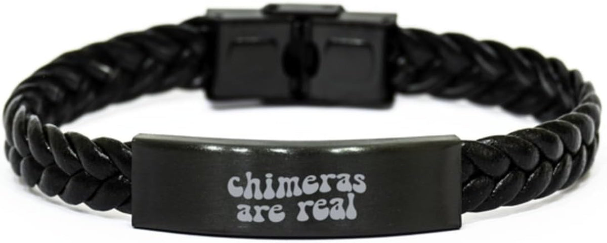 Chimera Bracelet, Gifts, Braided Leather Bracelet, Jewelry for Men and Women, Christmas, Stocking Stuffer