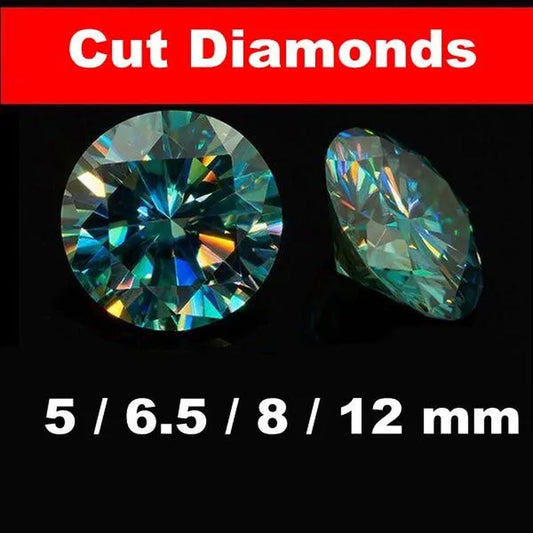Round brilliant diamond-cut Moissanite bulk jewelry