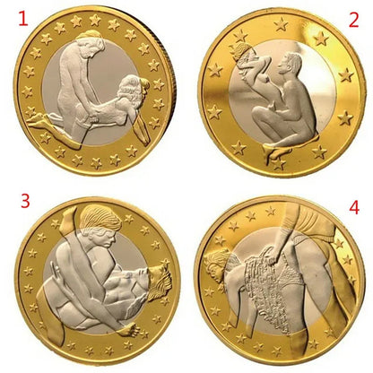 Special Offer Sale Sex Euros Coins Mix Order Pure Gold Coins Euro Coins Copy