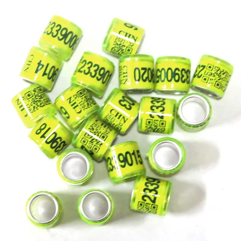 50 Pcs Mixed Color Dove Bands Bird Foot Ring Species Identify Training Rings Pet Bird Label Sign for Pigeon Dove Chicks Small Poultry Pet Supplies ZIO