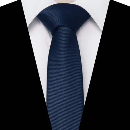 2.4" Solid Color Skinny Tie for Men Slim Necktie(6Cm)