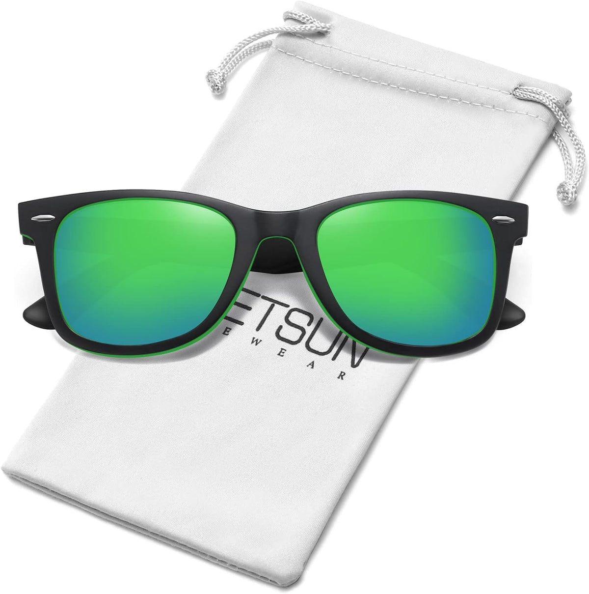 Polarized Sunglasses for Women Men Classic Retro Square Frame Driving Trendy Sun Glasses UV Protection