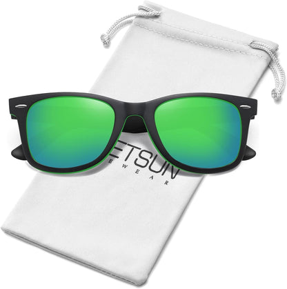 Polarized Sunglasses for Women Men Classic Retro Square Frame Driving Trendy Sun Glasses UV Protection