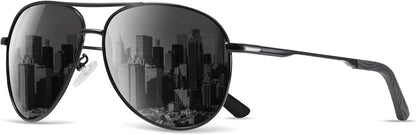 Sunglasses Men Polarized Aviator Sunglasses for Men Women Fishing Driving Sun Glasses Metal Frame UV400 Protection