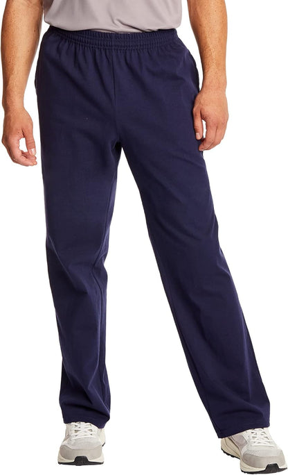 Essentials Sweatpants, Men’S Cotton Jersey Pants with Pockets, 33”