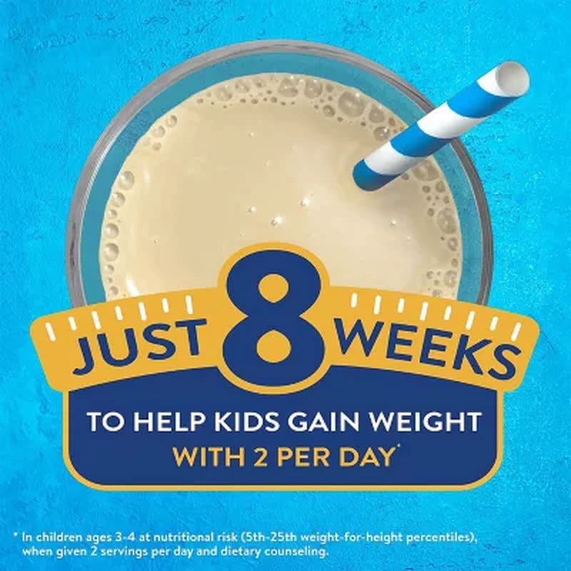 Pediasure Grow and Gain Nutritional Shake with Fiber for Kids, Vanilla, 8 Fl. Oz., 24 Pk.