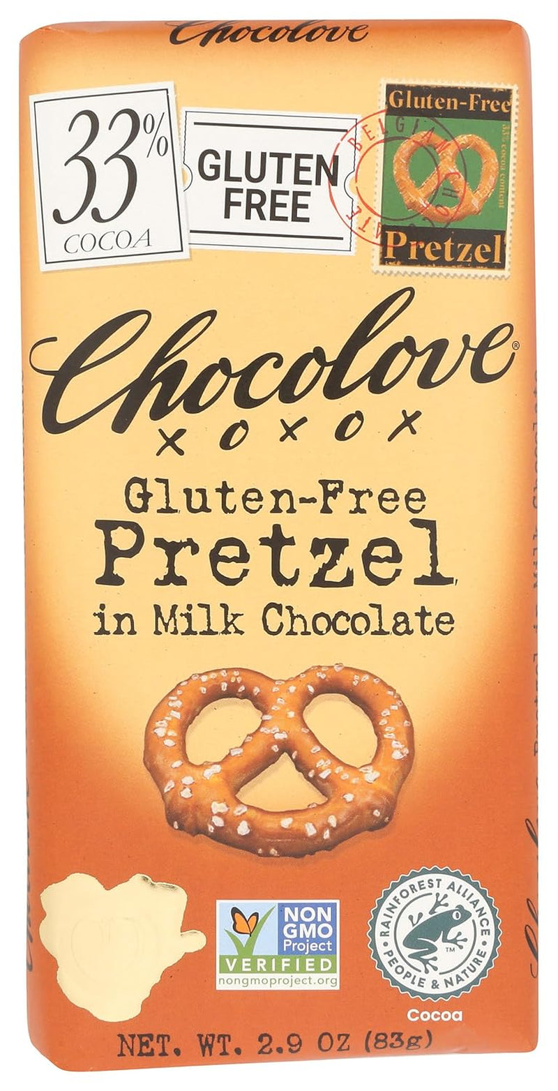 Pretzel in Milk Chocolate, - Gluten-Free , 2.9 Oz