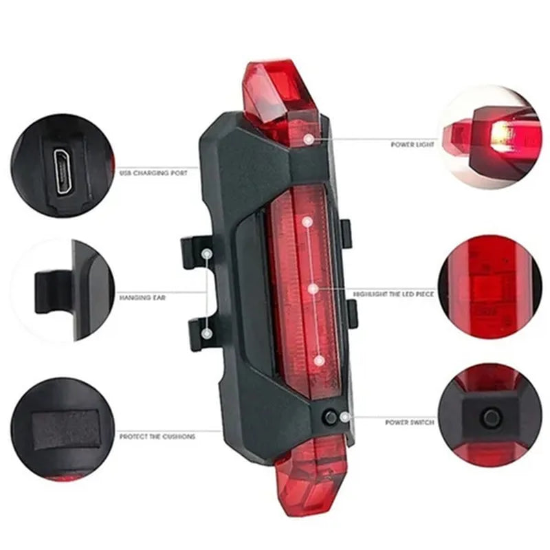 Newest Bike Light USB Rechargeable 300 Lumens Bicycle Lamp Front Headlight Flashlight Bicycle Light Bicycle Accessories