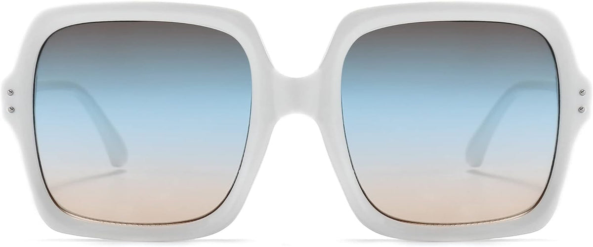 Oversized Square Sunglasses for Women Big Large Wide Fashion Shades for Men 100% UV Protection Unisex