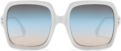 Oversized Square Sunglasses for Women Big Large Wide Fashion Shades for Men 100% UV Protection Unisex