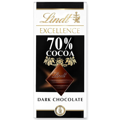 EXCELLENCE 70% Cocoa Dark Chocolate Candy Bar, Dark Chocolate, 3.5 Oz. Bar