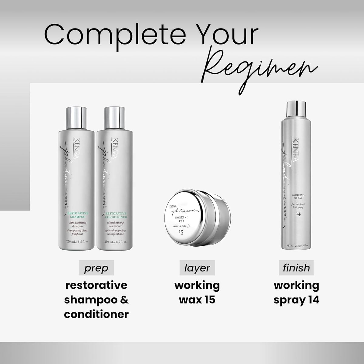 Kenra Platinum Working Spray 14 | Flexible Hold Hairspray | Fast-Drying, Non-Sticky | Creates Volume & Texture | Leaves Hair with Frizz-Free Shine | All Hair Types
