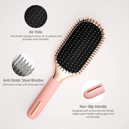 Hair Brush for Thick Curly Thin Long Short Wet or Dry Hair Adds Shine and Makes Hair Smooth Hair Comb Paddle Hair Brush for Men Women Kid