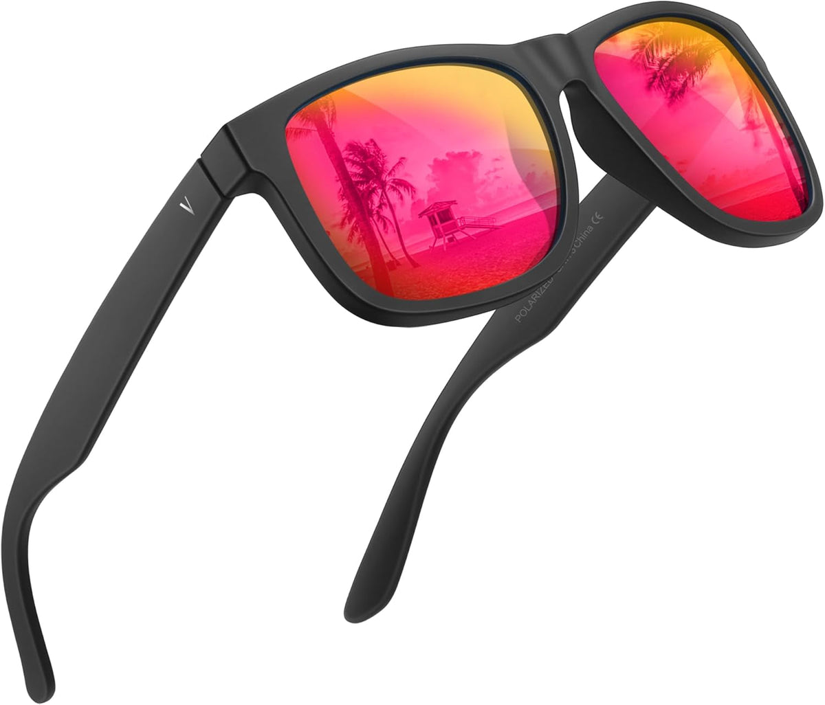 Mens Sunglasses Polarized with UV400 Protection, Fits for Women Fashion Driving, Fishing, Sports, Beach, Golfing