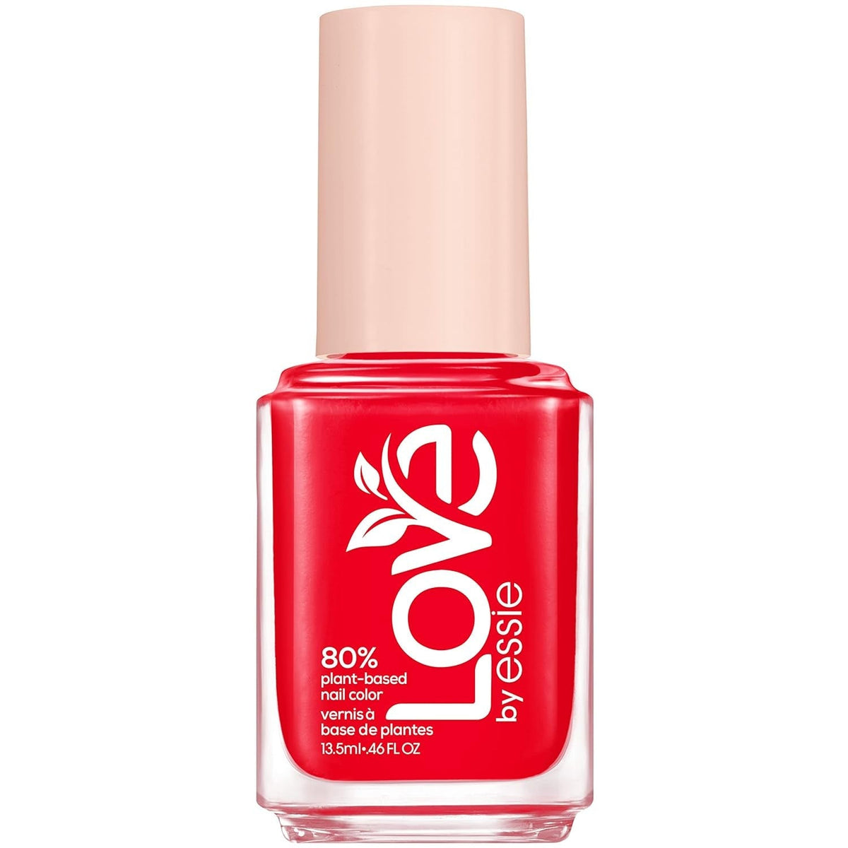 LOVE by  Nail Polish, 80% Plant-based, Salon-Quality, Vegan, White, Blessed Never Stressed, 0.46 Fl Oz