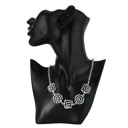 925 Sterling Silver Jewelry Sets Fine Retro Thread Earrings Bracelets Neckalce for Women Fashion Party Wedding Gifts
