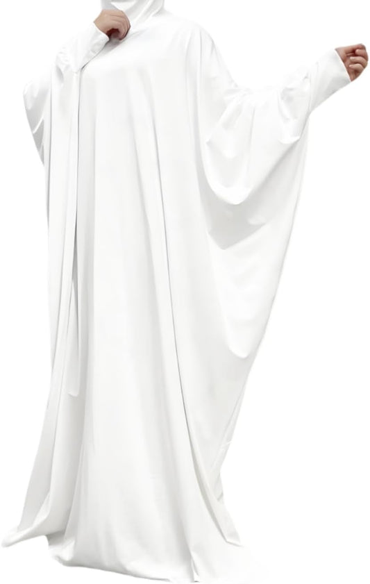 Women'S Muslim Dress One Piece Prayer with Hijab Full Length Dress Abaya Dubai Islam Robe Turkey Caftan
