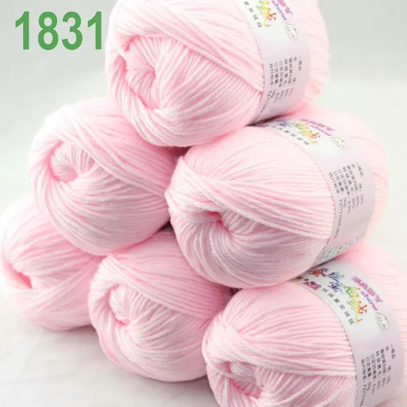 Sale New 300g/882y Soft Cashmere Silk wool Hand Knitting baby Yarn Baby pink  1831
