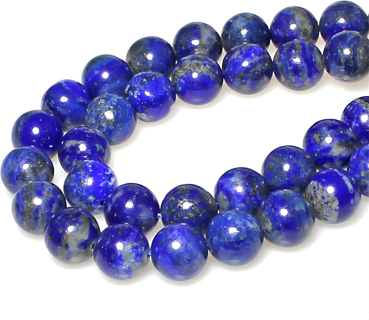 Natural Lapis Lazuli Gemstone Loose Beads round 8Mm Energy Stone Healing Power for Jewelry Making