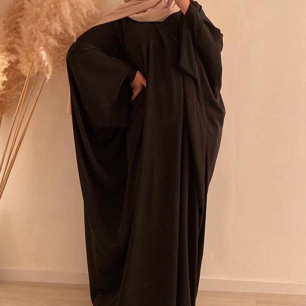 Muslim Dress for Women Pakistani Kaftan Abaya Robe + Hijab Arabic Islamic Prayer Clothes Dubai Outfits