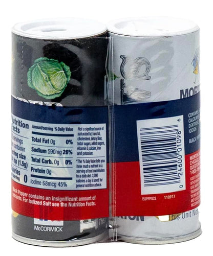 'S 4 Oz. Salt and Mccormick 1.25 Oz. Pepper Shakers 2 Bundles