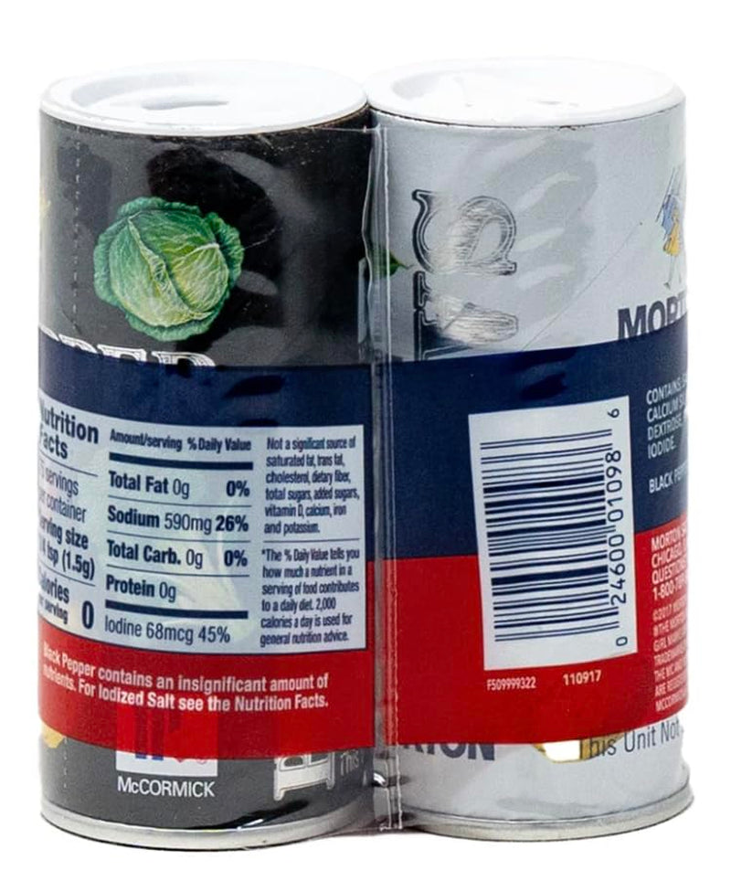 'S 4 Oz. Salt and Mccormick 1.25 Oz. Pepper Shakers 2 Bundles