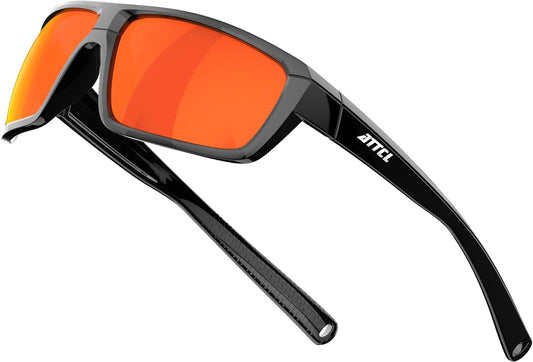 Polarized Wrap Sunglasses for Men - Fishing Sports Glasses UV Protection
